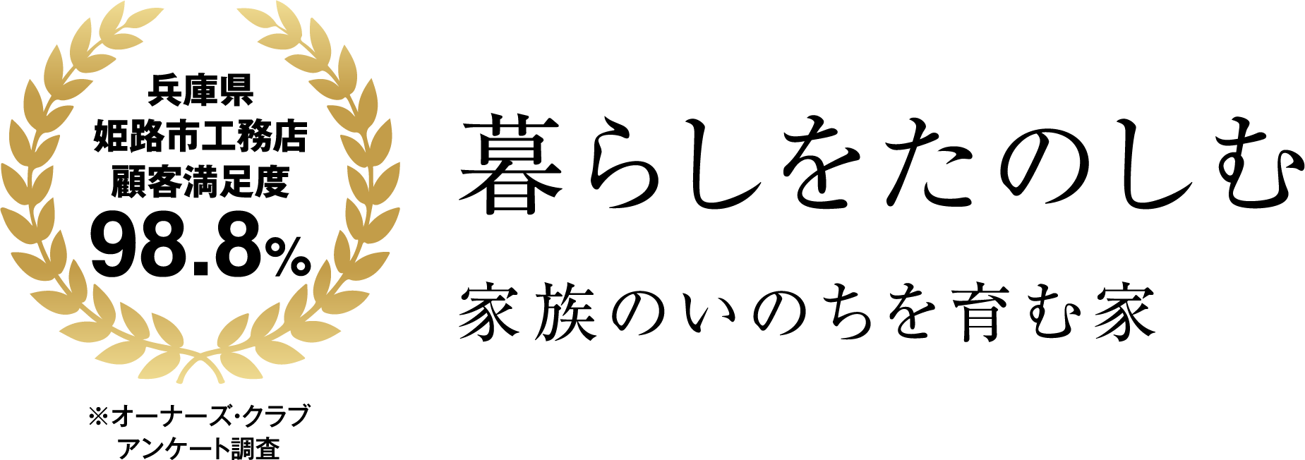 姫路市工務店顧客満足度98.8% 暮らしをたのしむ　家族のいのちを育む家